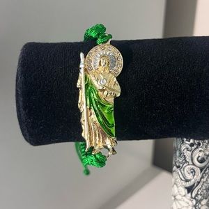 18k plated San Judas bracelet